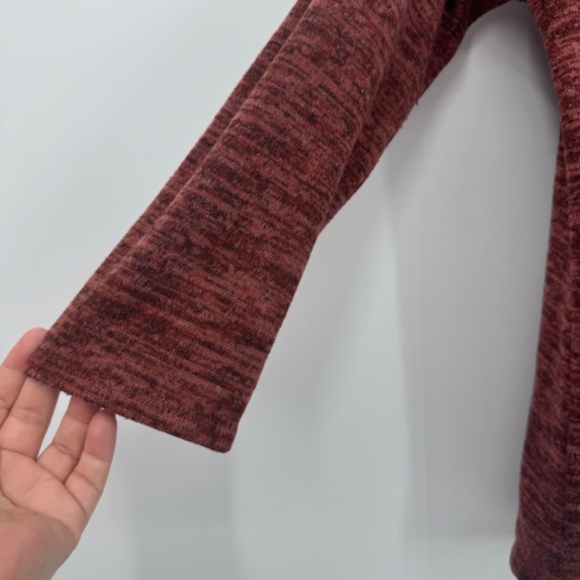 Naif Anthropologie Top Women Large Heather Brown Cold Shoulder Long Sleeve Knit - Picture 3 of 8